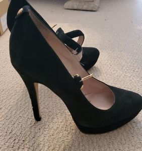 Michael Kors suede mary jane heels
